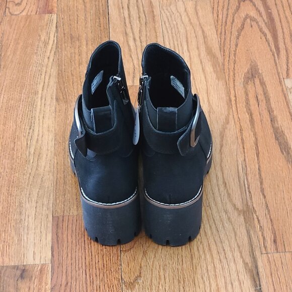 Blondo Dahlia Black Waterproof Nubuck Leather Boots Womens Ankle Bootie Size 8.5 - Picture 9 of 16